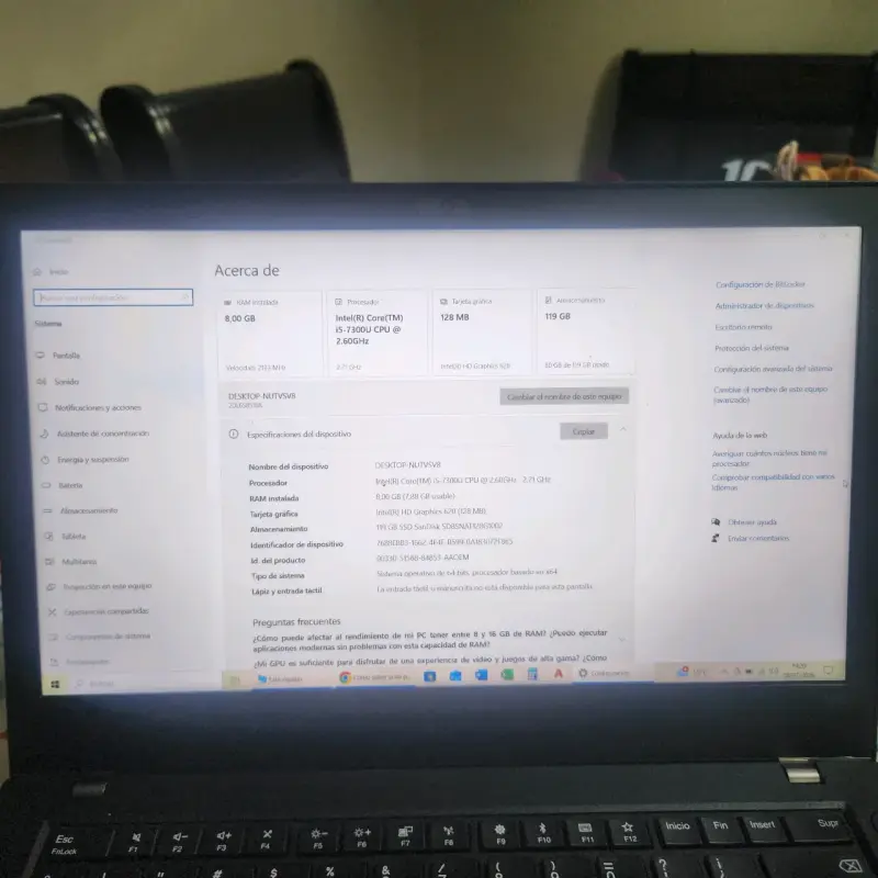 Notebook Lenovo thinkPad T480 - 6