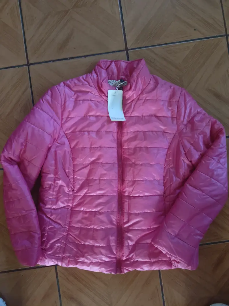 Chaqueta acolchada rosa para mujer - 1