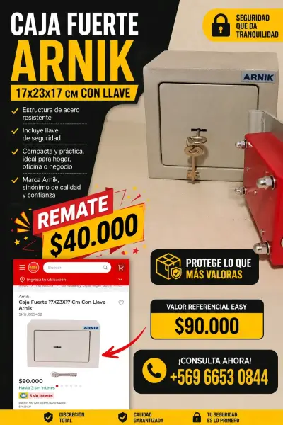 Caja fuerte Arnik con llave - miniatura 4