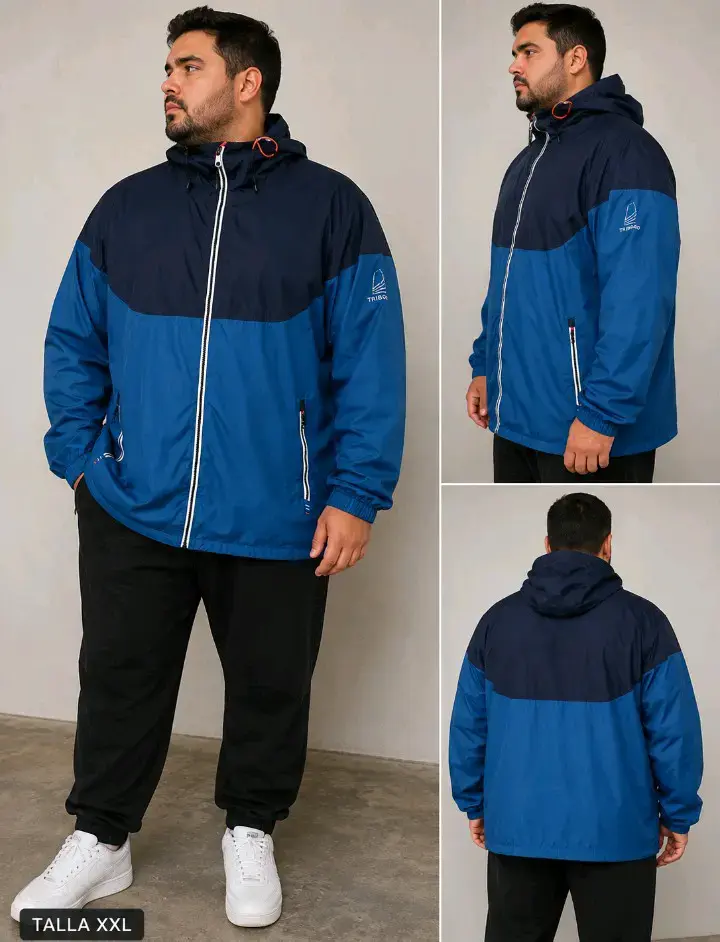 Chaqueta impermeable azul marino Tribord - 1