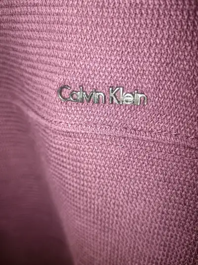 Suéter Calvin Klein burdeos con cierre - miniatura 3