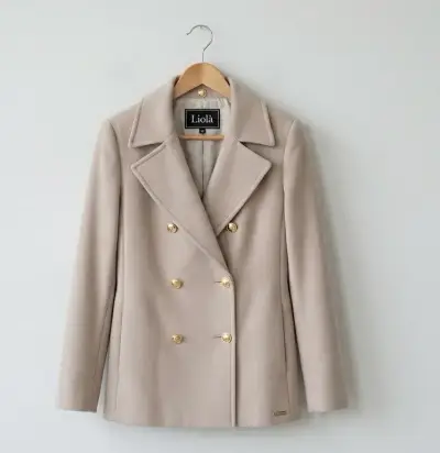 Blazer beige Liolà con botones dorados - miniatura 1