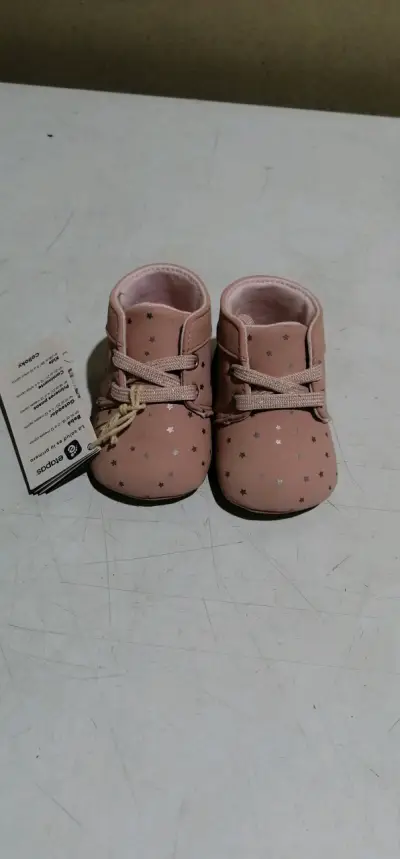 Zapatos de bebé Colloky rosados con estrellas - miniatura 2