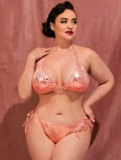 Bikini estampado animal print rosa - miniatura 1