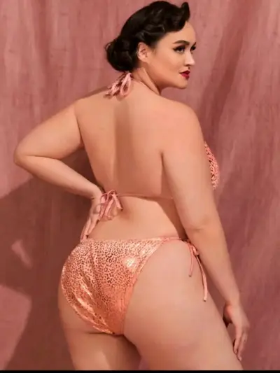 Bikini estampado animal print rosa - miniatura 3