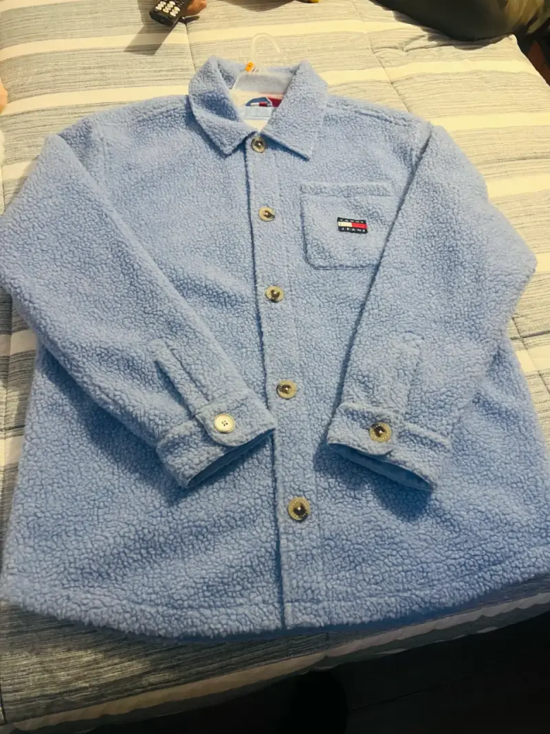 Chaqueta de lana azul Tommy Hilfiger - 1