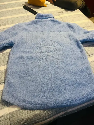 Chaqueta de lana azul Tommy Hilfiger - miniatura 2