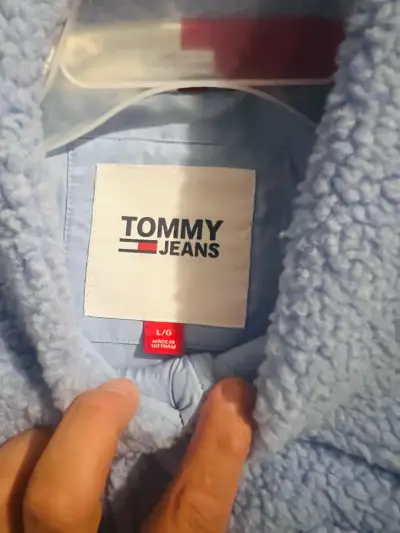Chaqueta de lana azul Tommy Hilfiger - miniatura 3