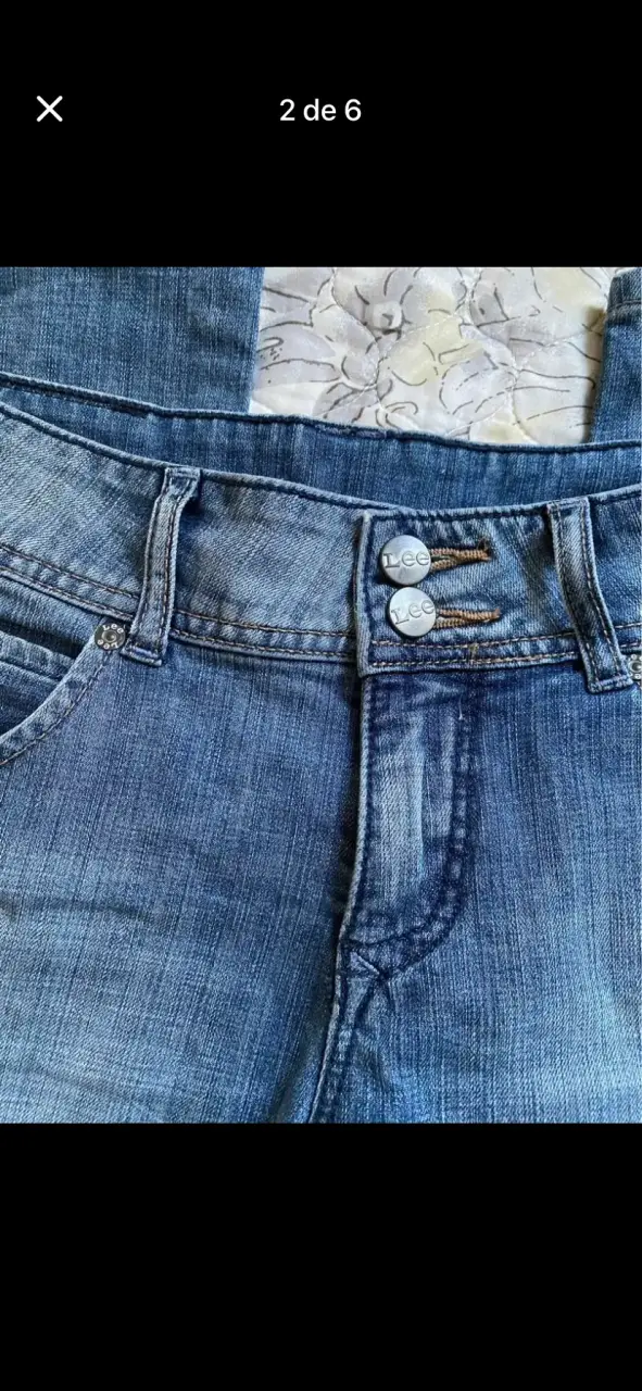 Jeans tiro bajo de mujer - 2