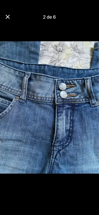 Jeans tiro bajo de mujer - miniatura 2