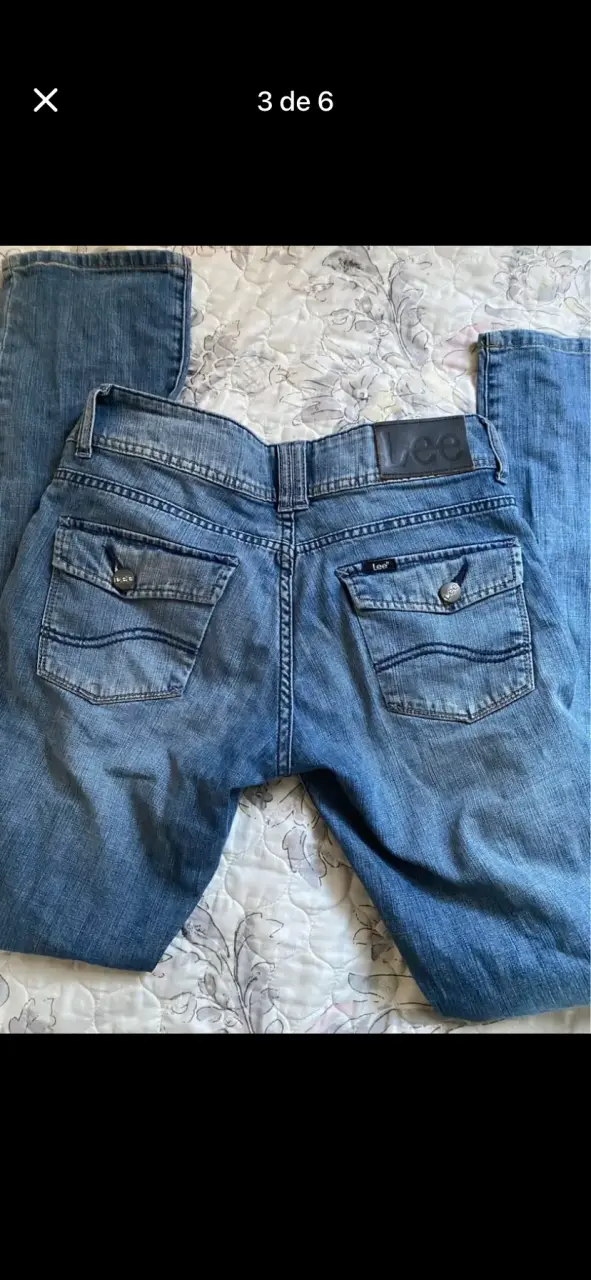 Jeans tiro bajo de mujer - 3