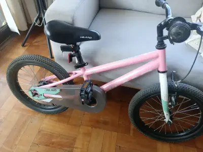 Bicicleta infantil Hiland rosa AX160 - miniatura 1