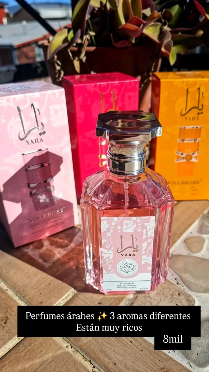 Perfume árabe Yara con 3 aromas