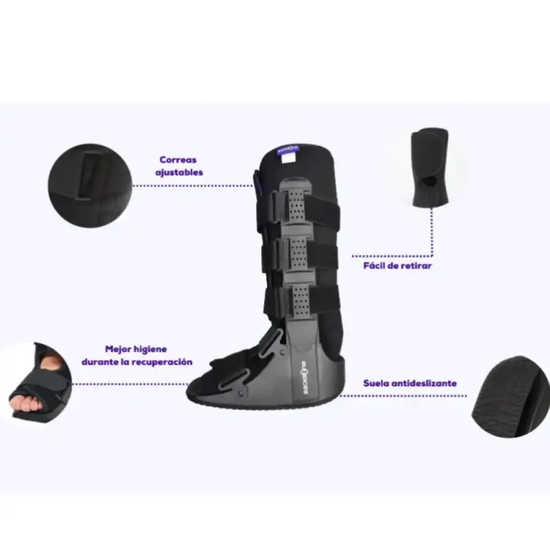 Bota ortopédica BackBone ajustable negra - 4