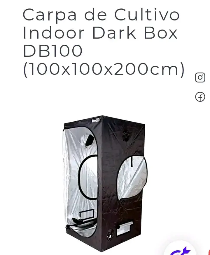 Kit completo de cultivo indoor dark box - 2