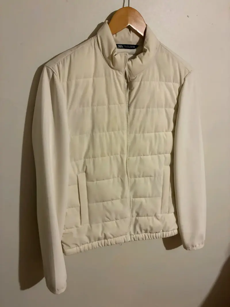Chaqueta Zara ,acolchada beige para hombre - 2