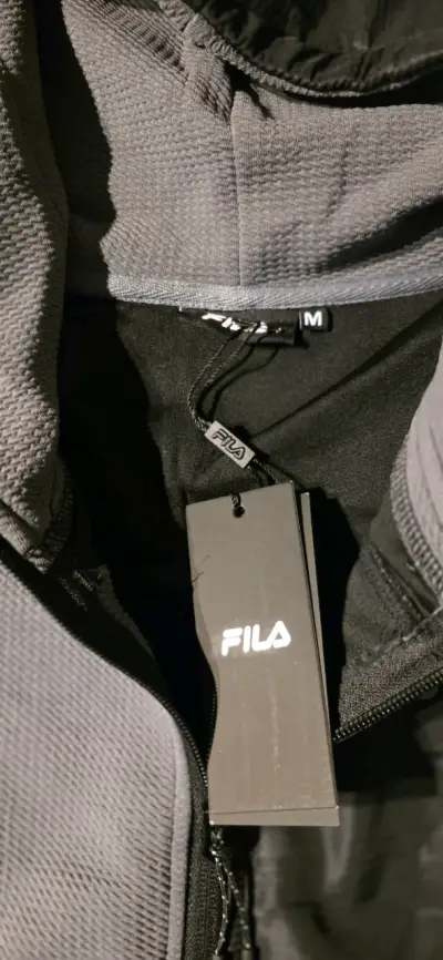 Polerón Fila gris con capucha y cierre - miniatura 3