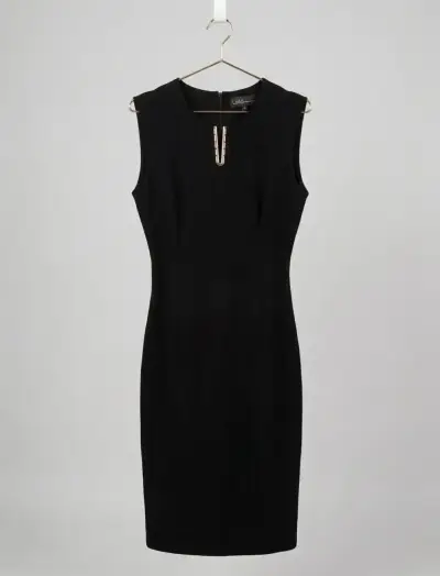 Abrigo beige Liola con botones dorados + Vestido - miniatura 4