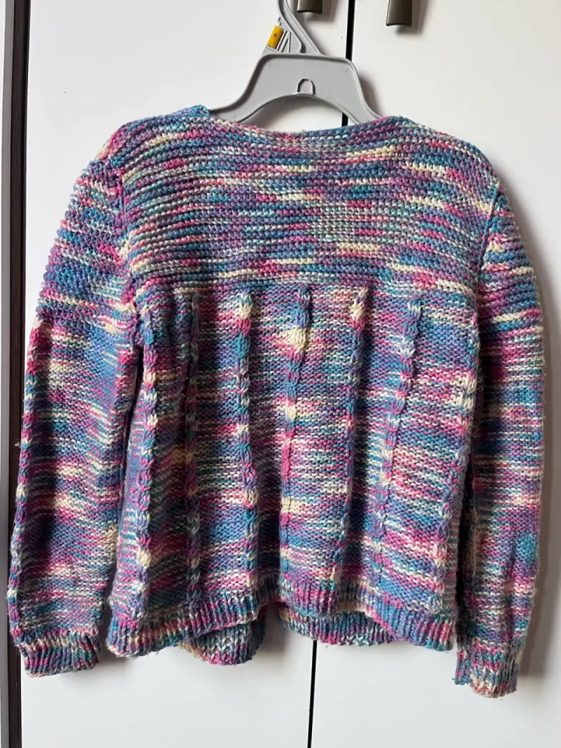 Chaleco tejido multicolor para niña - 2