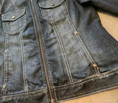 Chaqueta mezclilla bordada Harley Davidson mujer - miniatura 6