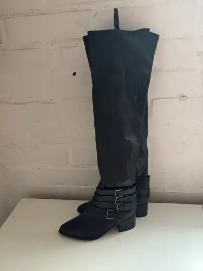 Botas negras Aldo con hebillas - miniatura 3