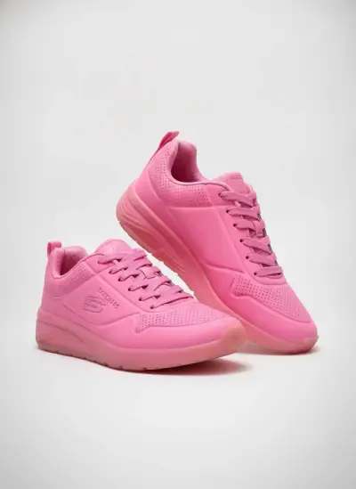 Zapatillas deportivas Skechers rosas para mujer - miniatura 1