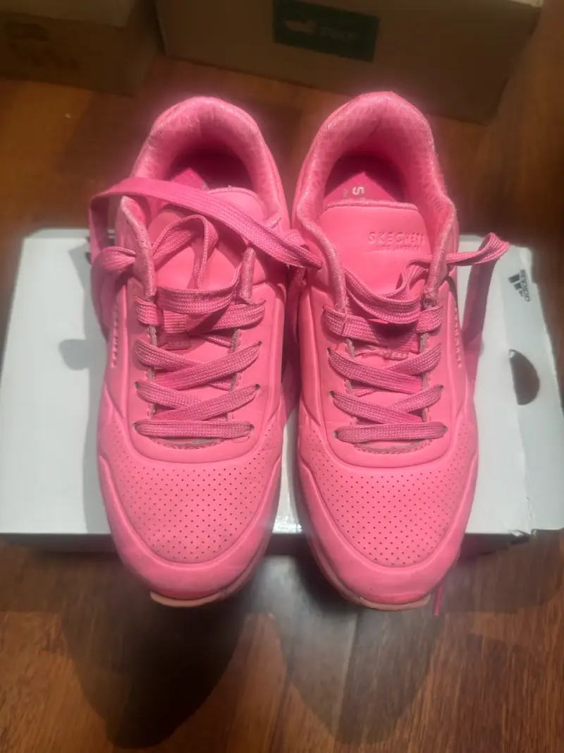 Zapatillas deportivas Skechers rosas para mujer - 2