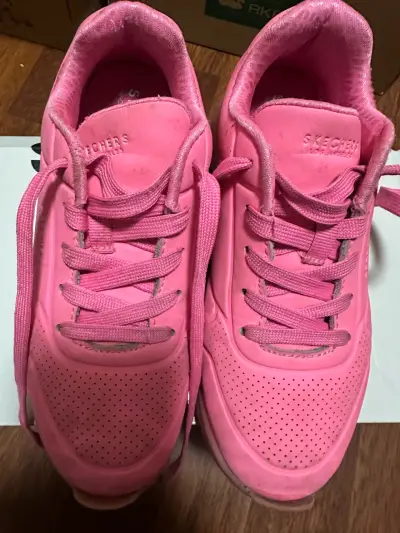 Zapatillas deportivas Skechers rosas para mujer - miniatura 5