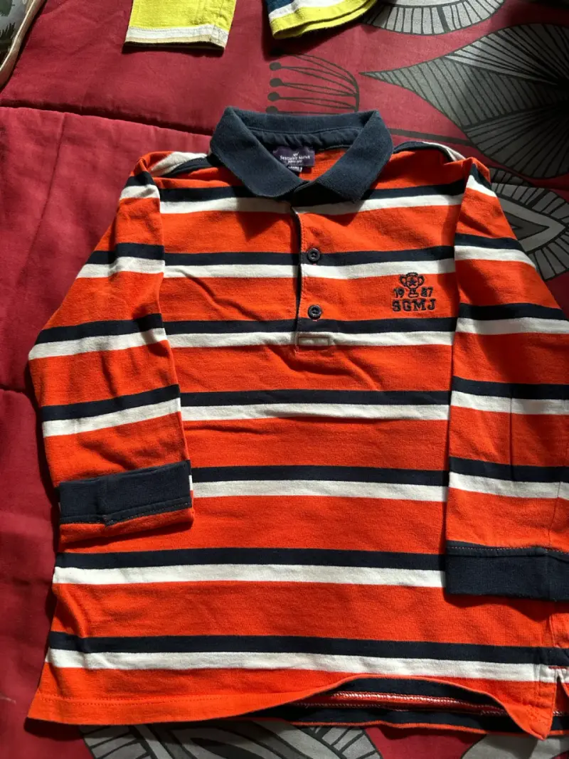 Polera de rayas para niño - 1