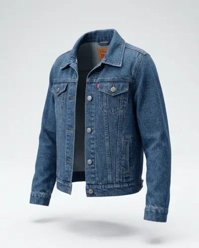 Chaqueta Levi's azul denim talla M - miniatura 4