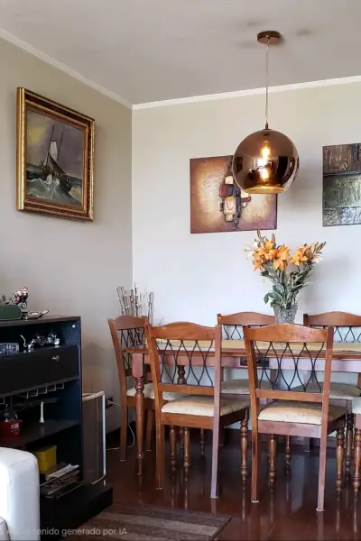 Juego de comedor de madera para 6 personas - miniatura 3