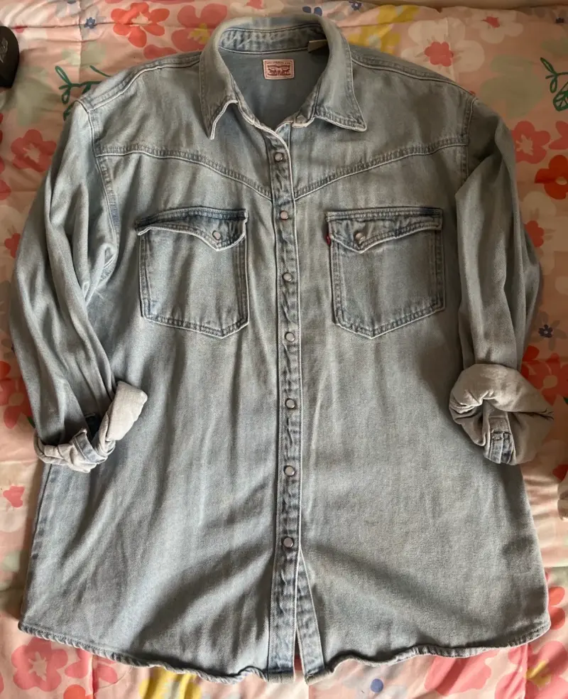Camisa de mezclilla Levi's azul claro - 1