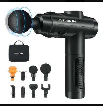 Pistola de masaje Liftgun con accesorios - miniatura 1