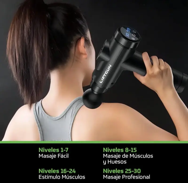 Pistola de masaje Liftgun con accesorios - 2