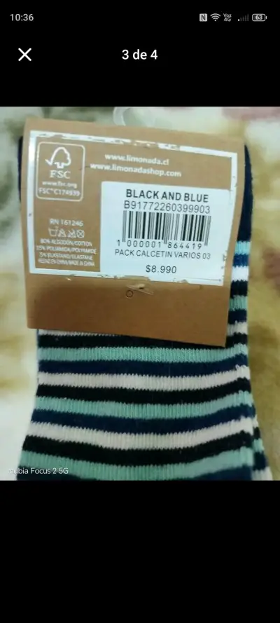 Calcetines Black & Blue para niños - miniatura 2