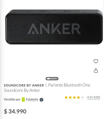 Altavoz Bluetooth Anker SoundCore portátil - miniatura 2