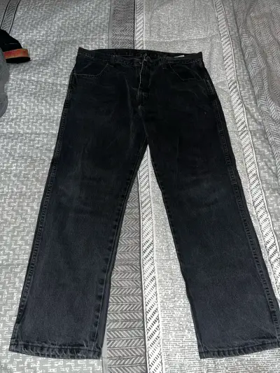 Jeans Rustler negros de hombre en buen estado - miniatura 1