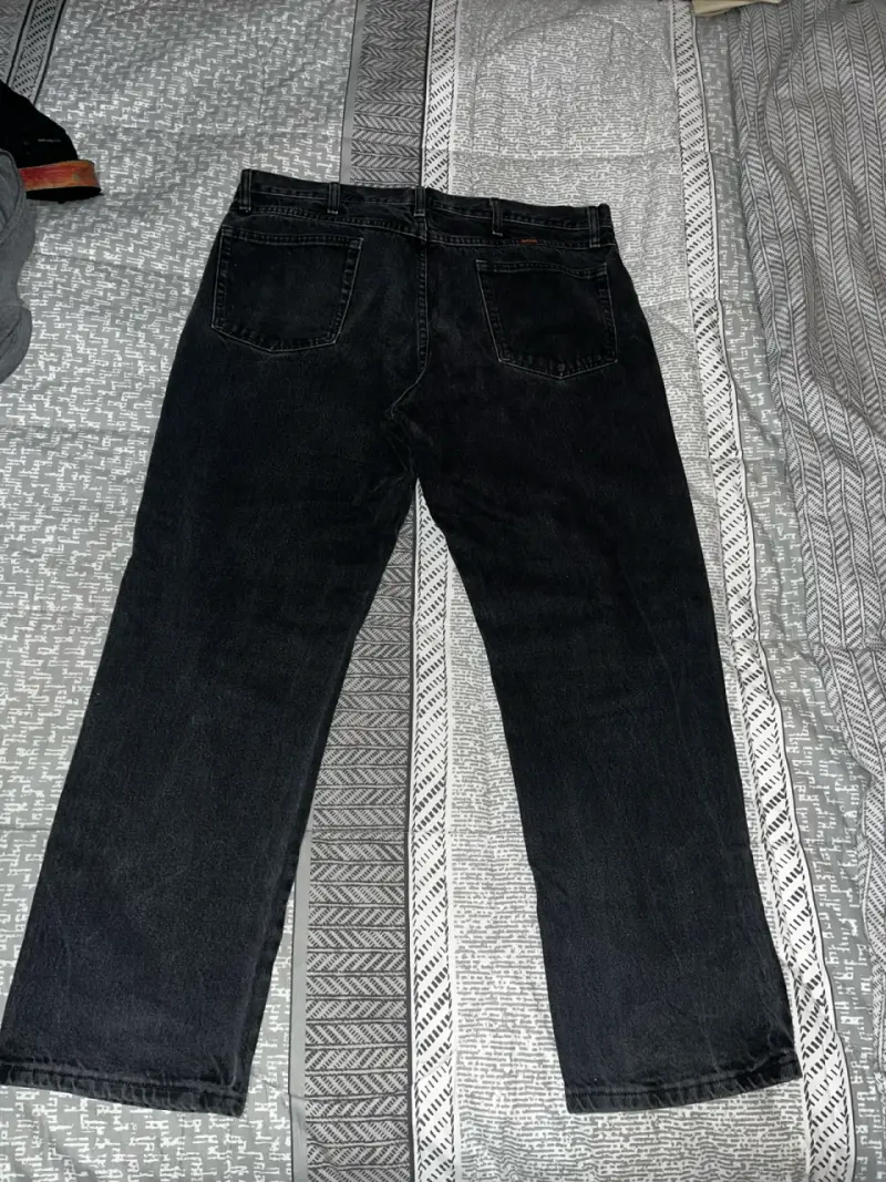 Jeans Rustler negros de hombre en buen estado - 2