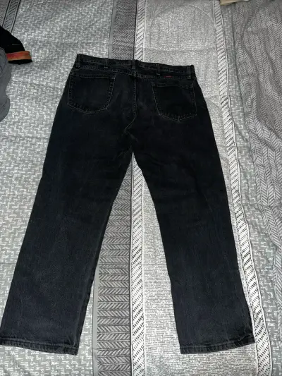 Jeans Rustler negros de hombre en buen estado - miniatura 2