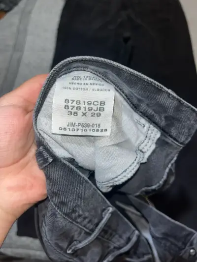 Jeans negros GAP de mezclilla para hombre - miniatura 4