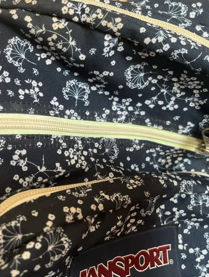 Mochila Jansport floral azul - 2