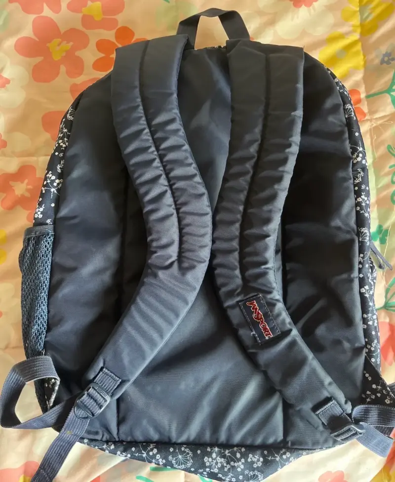 Mochila Jansport floral azul - 4