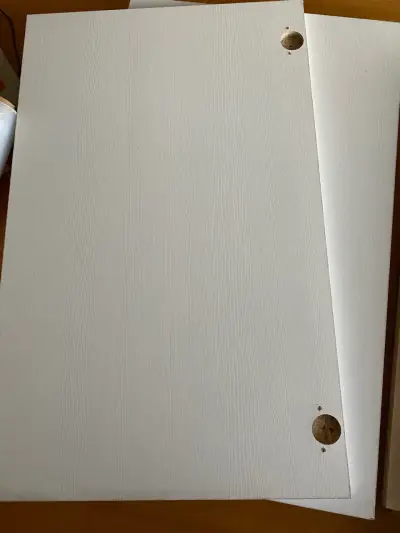 Puertas de melamina blanca textura madera 72x45 - miniatura 3