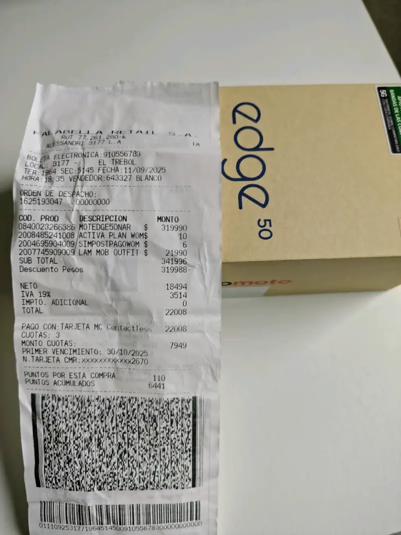 Motorola Edge 50 256GB 12GB RAM – Naranja Claro - 6