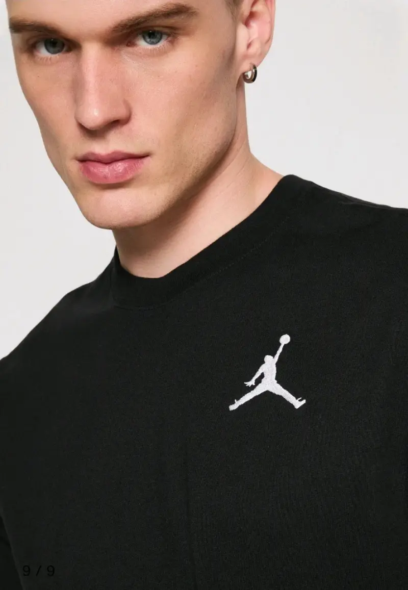 Polera Negra Nike Jordan Jumpman Logo Bordado XL - 3