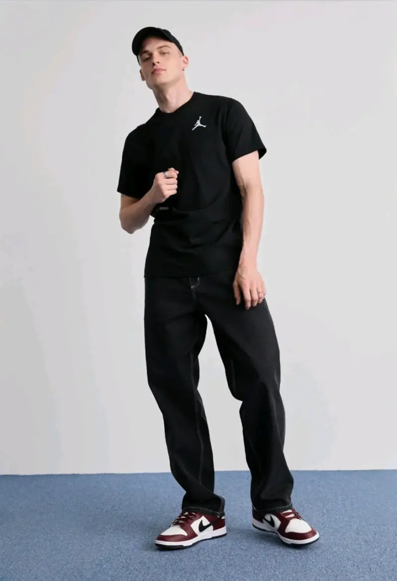 Polera Negra Nike Jordan Jumpman Logo Bordado XL - 4