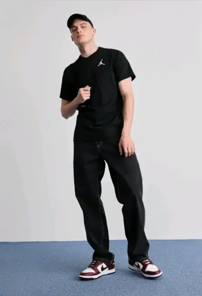 Polera Negra Nike Jordan Jumpman Logo Bordado XL - miniatura 4