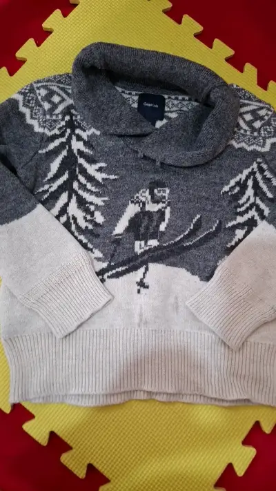 Suéter infantil GapKids gris - miniatura 1