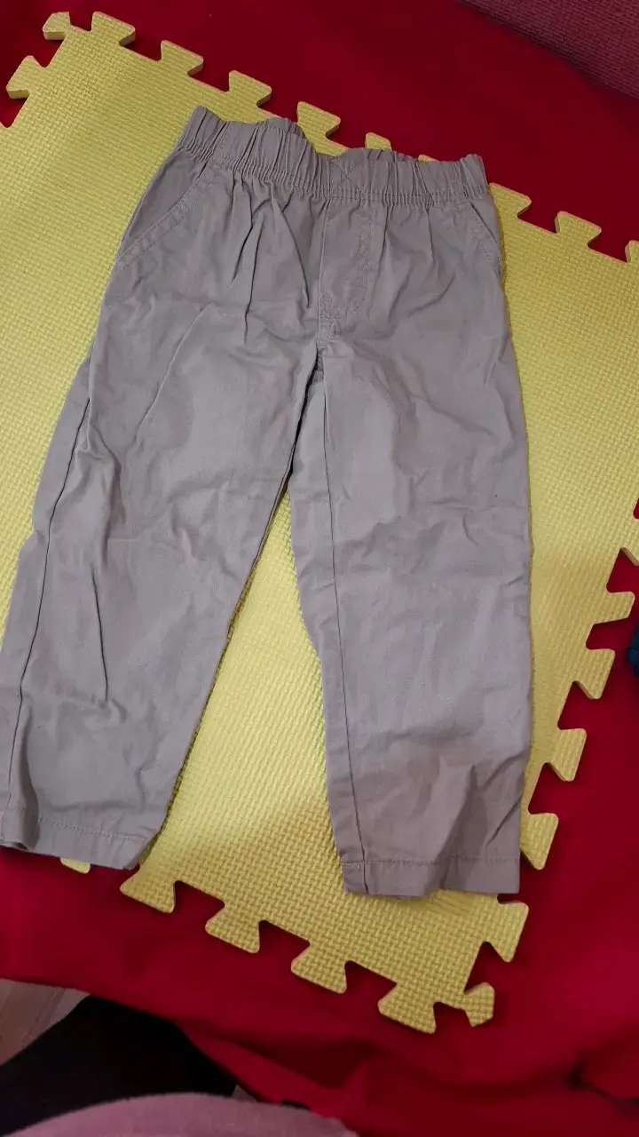 Conjunto infantil camisa y pantalón beige - 3