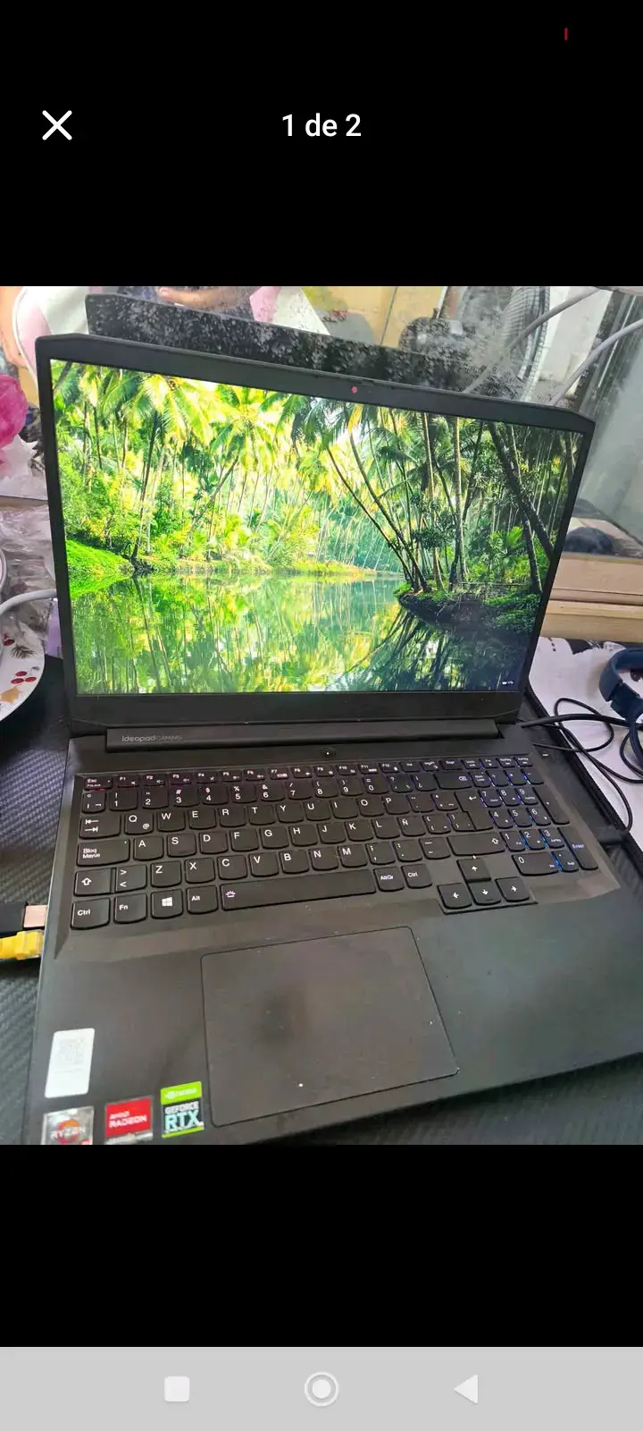 Laptop Lenovo Ideapad Gaming con AMD Ryzen5 Rtx - 1